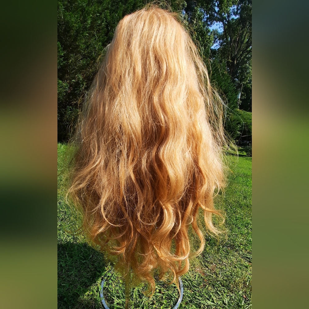 28 inches Full Lace  HUMAN HAIR BLEND